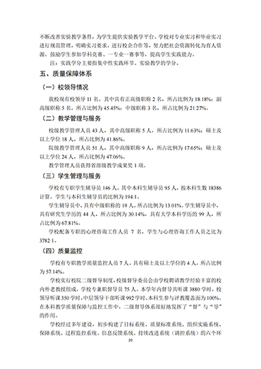 河北科技学院2021-2022学年本科教学质量报告