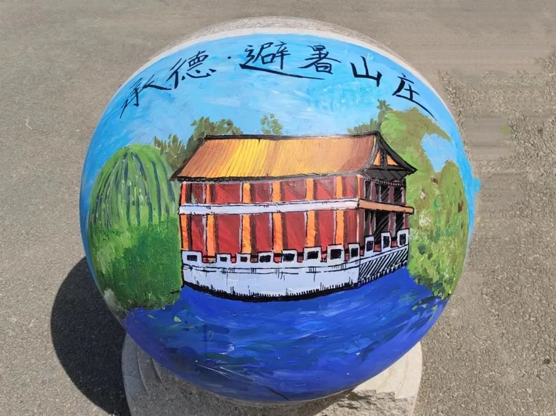 河北科技学院学子校内绘制河北省内靓丽风景画 第 1 张